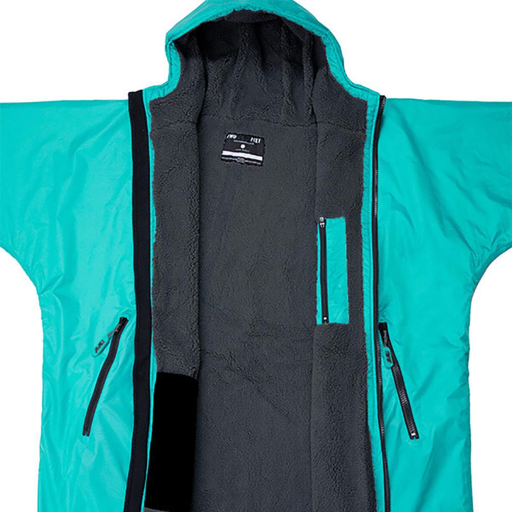 Two Bare Feet Weatherproof Changing Robe & Changing Mat - Teal / Charcoal Extra Image 2